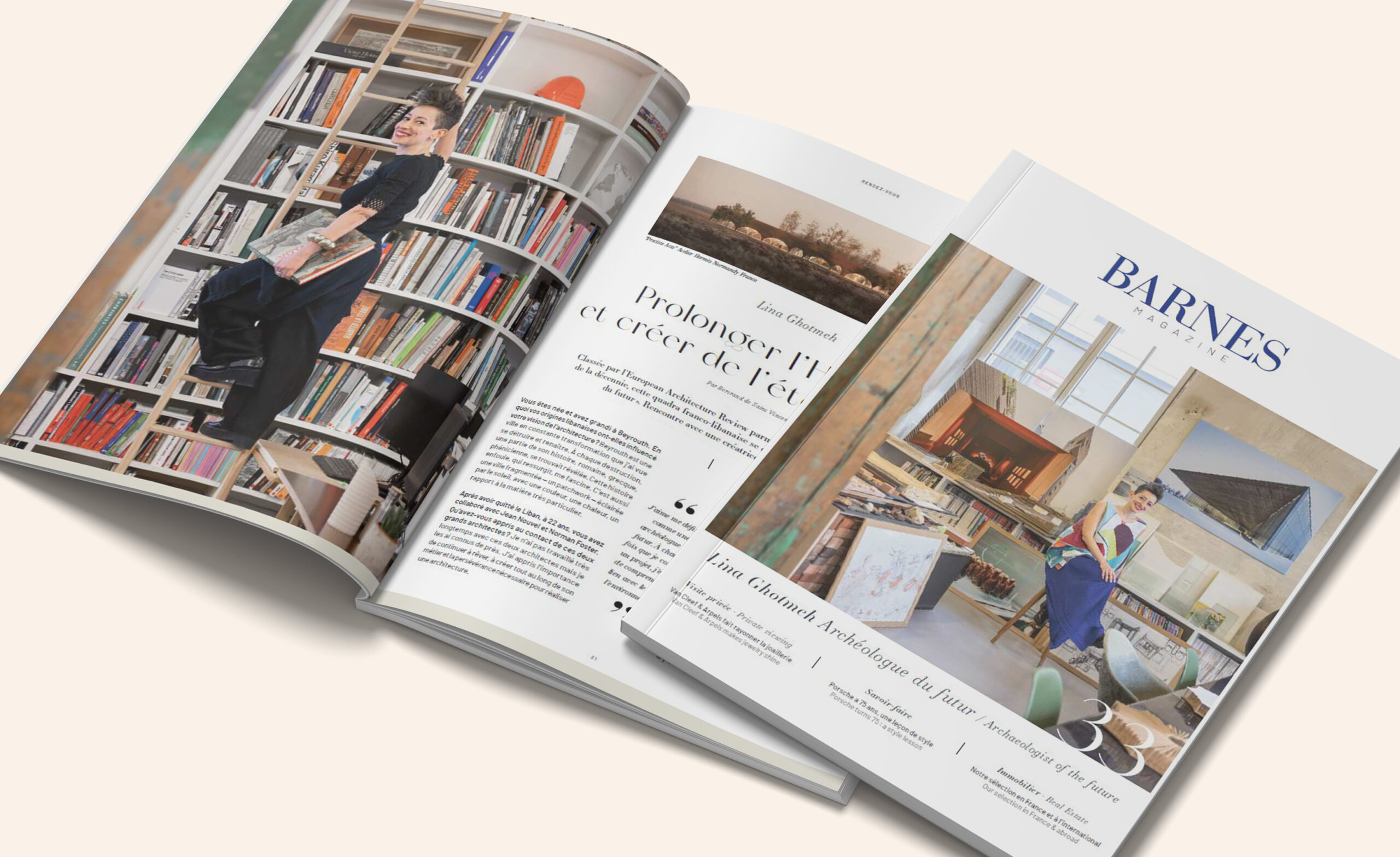 Le nouveau BARNES Magazine Printemps-Été 2023 est enfin là: poussez les portes de l’atelier d’architecture de Lina Ghotmeh